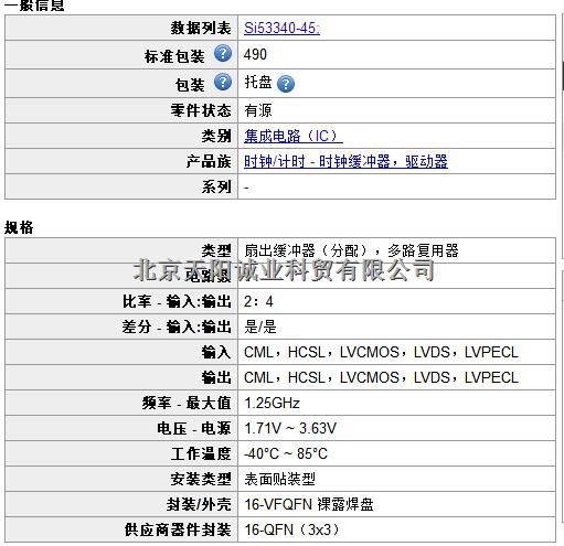 SI53340-B-GM   北京天阳诚业 热卖现货 -尽在买卖IC网